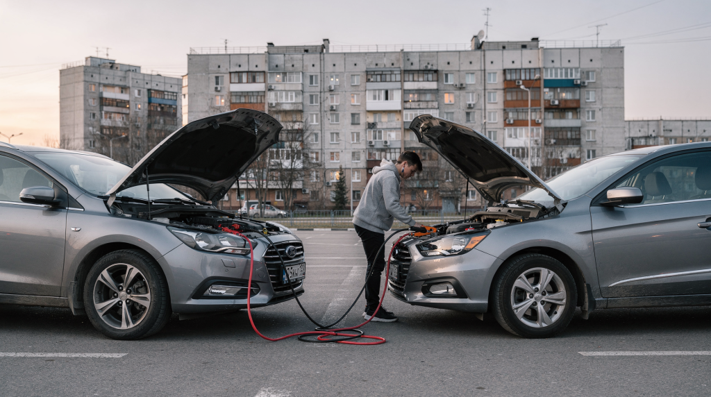 Как безопасно запустить автомобиль «прикуриванием»